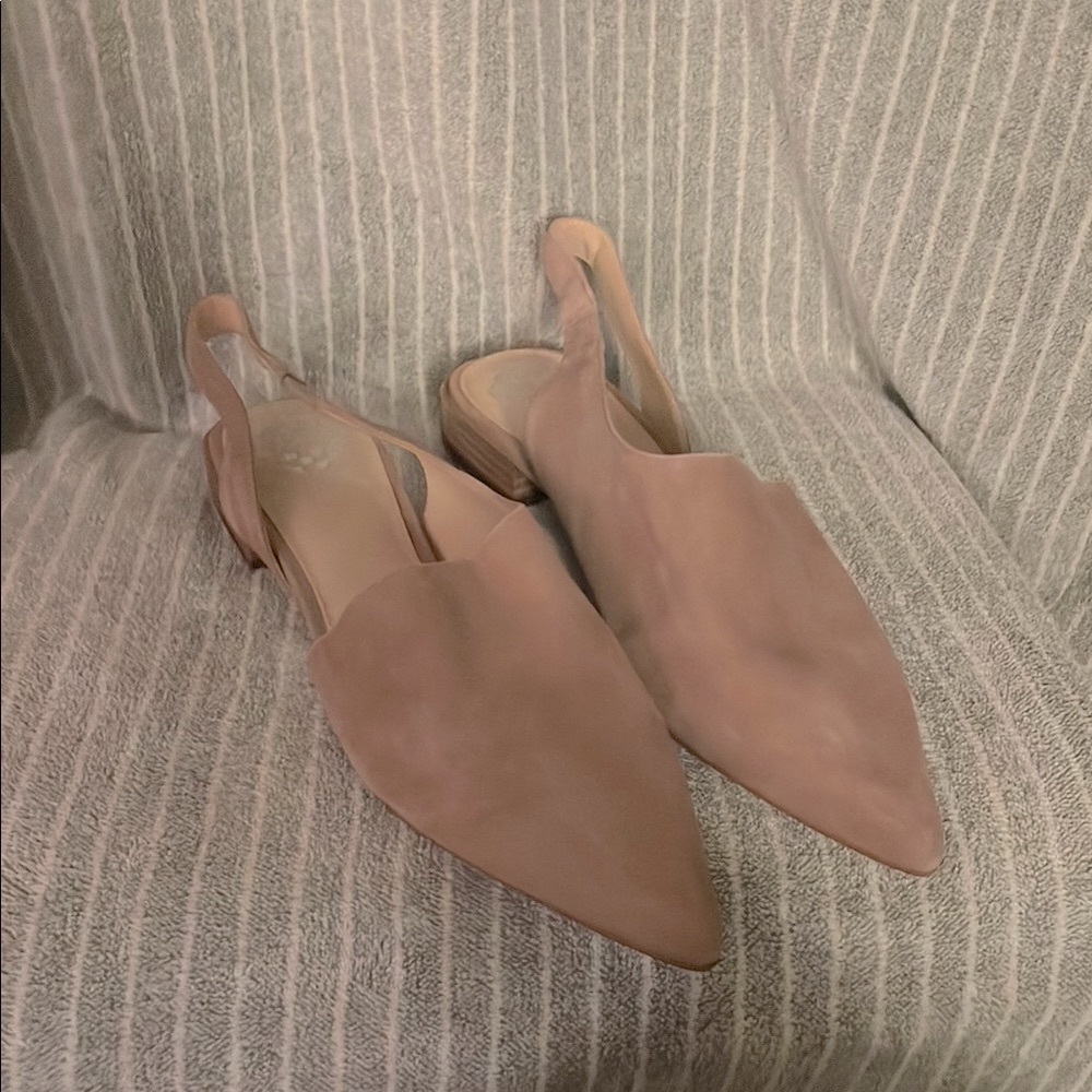 Vince Camuto Cilda Taupe Kid Suede Flats – Women’s 10 (NIB)